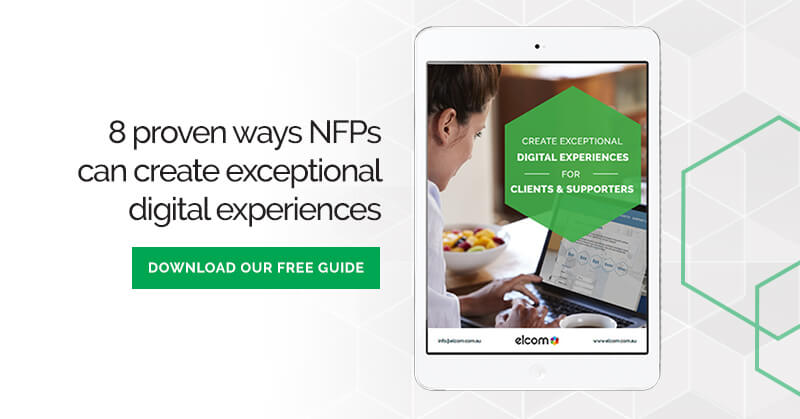 NFP Digital Experience for Clients and Supporters - Blog Banner - 8 Ways